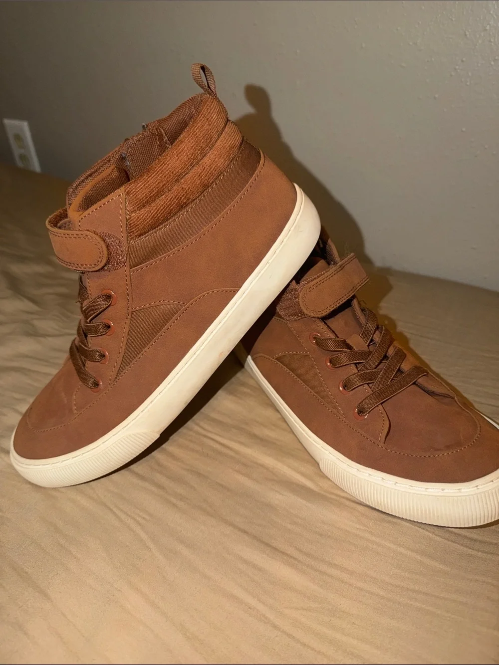 Cat & Jack Brown High-Top Kids Sneakers